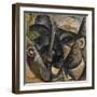 Dynamism of a Man's Head or Composition of a Woman's Head (Dinamismo Di Una Testa Di Uomo)-Umberto Boccioni-Framed Giclee Print