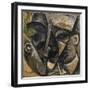 Dynamism of a Man's Head or Composition of a Woman's Head (Dinamismo Di Una Testa Di Uomo)-Umberto Boccioni-Framed Giclee Print