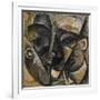 Dynamism of a Man's Head or Composition of a Woman's Head (Dinamismo Di Una Testa Di Uomo)-Umberto Boccioni-Framed Giclee Print