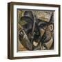 Dynamism of a Man's Head or Composition of a Woman's Head (Dinamismo Di Una Testa Di Uomo)-Umberto Boccioni-Framed Giclee Print
