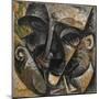 Dynamism of a Man's Head or Composition of a Woman's Head (Dinamismo Di Una Testa Di Uomo)-Umberto Boccioni-Mounted Giclee Print