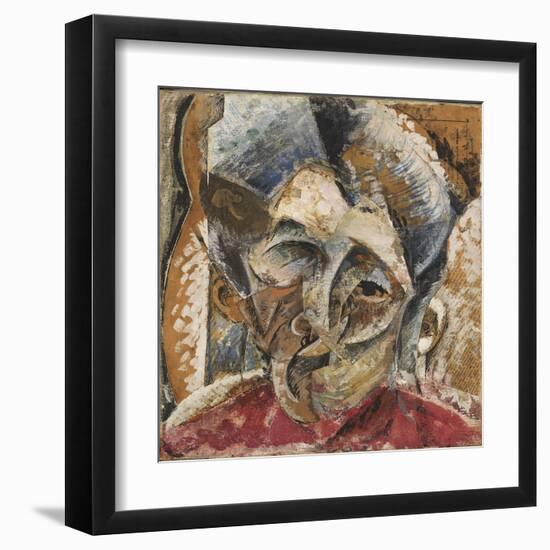 Dynamism of a Woman's Head or Head of a Woman or Decomposition of a Woman's Head-Umberto Boccioni-Framed Giclee Print