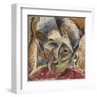 Dynamism of a Woman's Head or Head of a Woman or Decomposition of a Woman's Head-Umberto Boccioni-Framed Giclee Print