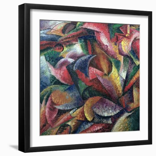 Dynamism of the Body, 1913-Umberto Boccioni-Framed Giclee Print