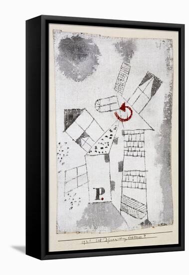 Dynamization of Houses P.-Paul Klee-Framed Stretched Canvas
