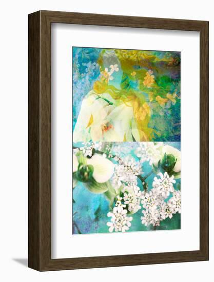 Dyptich of Portrait of Venus and Orchids and Other Flowers and Ornaments-Alaya Gadeh-Framed Photographic Print