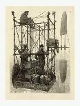 Paris, France - Tour Eiffel, Construction-E.a. Tilly-Framed Art Print