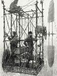 Panoramic Viewing Platform Using a Hot Air Balloon, Pub. C.1880 (B/W)-E. A. Tilly-Stretched Canvas