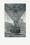 Panoramic Viewing Platform Using a Hot Air Balloon, Pub. C.1880 (B/W)-E. A. Tilly-Stretched Canvas
