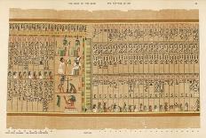 Book of the Dead: Hall of the Two-Fold Maat Showing the Remaining 9 Judges of the Dead-E.a. Wallis Budge-Art Print