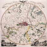 Map of London, 1798-E Bourne-Framed Stretched Canvas
