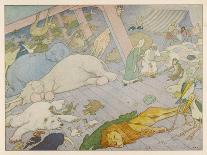 Noah's Ark, Some of the Animals Suffer from Sea-Sickness-E. Boyd Smith-Art Print