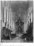 Interior of the Burgos Cathedral, 19th Century-E Challis-Framed Giclee Print