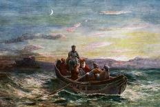 The Escape of Mary Queen of Scots from Loch Leven Castle, 19th Century-E Danby-Framed Stretched Canvas