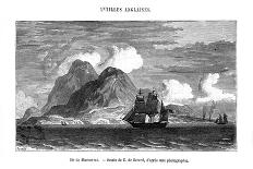 The Island of Montserrat in the Caribbean Sea, 19th Century-E de Berard-Framed Giclee Print