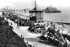 The Bandstand and Pier, Eastbourne, East Sussex, Early 20th Century-E Dennis-Giclee Print