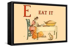 E Eat It-Kate Greenaway-Framed Stretched Canvas