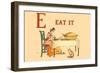 E Eat It-Kate Greenaway-Framed Art Print