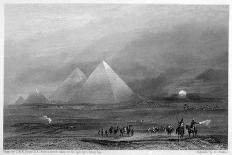 The Pyramids, Giza, Egypt, 19th Century-E Finden-Giclee Print