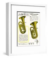 E-Flat Bass, Wurlitzer-null-Framed Art Print