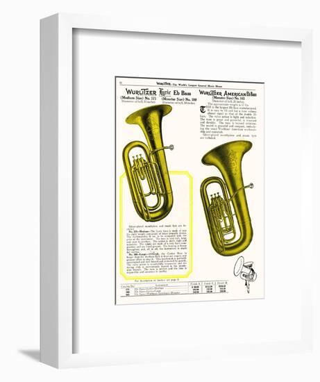 E-Flat Bass, Wurlitzer-null-Framed Art Print