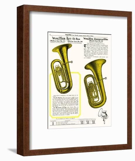 E-Flat Bass, Wurlitzer-null-Framed Art Print