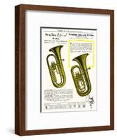 E-Flat Bass, Wurlitzer-null-Framed Art Print