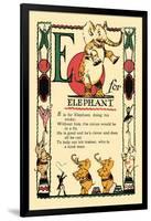 E for Elephant-Tony Sarge-Framed Art Print