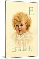 E for Elizabeth-Ida Waugh-Mounted Art Print