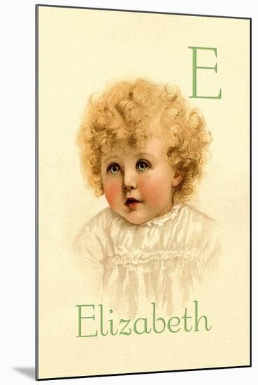 E for Elizabeth-Ida Waugh-Mounted Art Print