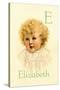 E for Elizabeth-Ida Waugh-Stretched Canvas
