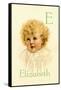 E for Elizabeth-Ida Waugh-Framed Stretched Canvas