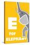 E For The Elephant, An Animal Alphabet For The Children-Elizabeta Lexa-Stretched Canvas