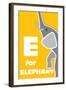 E For The Elephant, An Animal Alphabet For The Children-Elizabeta Lexa-Framed Art Print