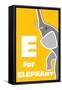 E For The Elephant, An Animal Alphabet For The Children-Elizabeta Lexa-Framed Stretched Canvas