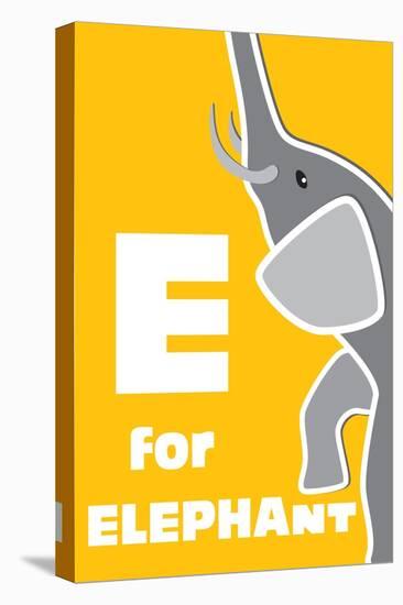 E For The Elephant, An Animal Alphabet For The Children-Elizabeta Lexa-Stretched Canvas