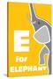 E For The Elephant, An Animal Alphabet For The Children-Elizabeta Lexa-Stretched Canvas