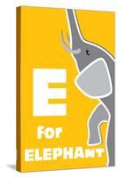 E For The Elephant, An Animal Alphabet For The Children-Elizabeta Lexa-Stretched Canvas