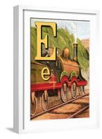E For the Engine That's Lighted With Coke-Edmund Evans-Framed Art Print