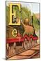 E For the Engine That's Lighted With Coke-Edmund Evans-Mounted Art Print