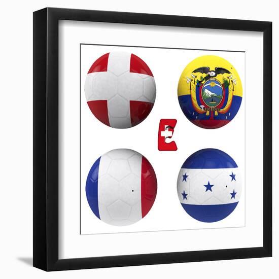 E Group of the World Cup-croreja-Framed Art Print