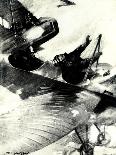 WW1 - Lieutenant Warneford Crashes While Testing Plane, 1915-E. Hudgson-Framed Stretched Canvas