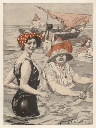 Bathing Lady and Bathing-Woman