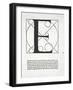 E, Illustration from 'Divina Proportione' by Luca Pacioli (C.1445-1517), Originally Pub. Venice,…-Leonardo da Vinci-Framed Giclee Print