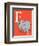 E is for Elephant (red)-Theodor (Dr. Seuss) Geisel-Framed Art Print