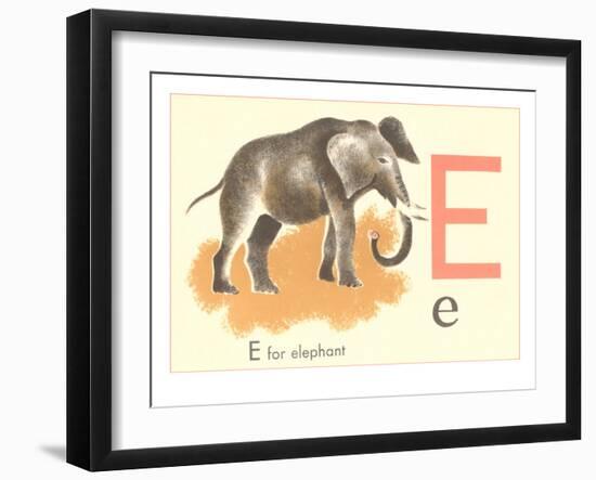 E is for Elephant-null-Framed Art Print