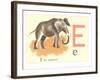 E is for Elephant-null-Framed Art Print