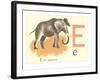 E is for Elephant-null-Framed Art Print