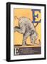 E Is for Elephant-null-Framed Art Print