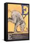 E Is for Elephant-null-Framed Stretched Canvas